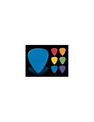 Bolsa 72 Púas Dunlop 443R-107 Nylon Midi Standard 1.07mm
