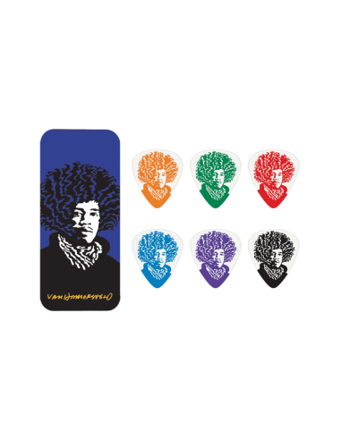 Lata 6 Púas Dunlop JVHPT-03M Hamersveld Jimi Hendrix