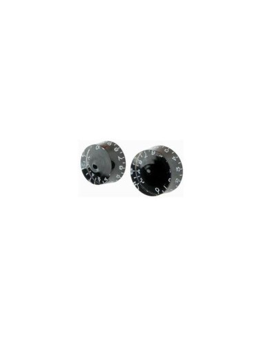Botón Gotoh Les Paul KB-110 Negro Cilíndrico