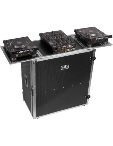 U92049SL2 - ULTIMATE FOLD OUT DJ TABLE SILVER PLUS (WHEELS)