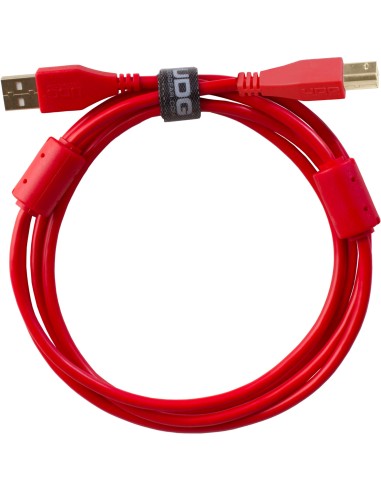 U95002RD - ULTIMATE AUDIO CABLE USB 2.0 A-B RED STRAIGHT 2M