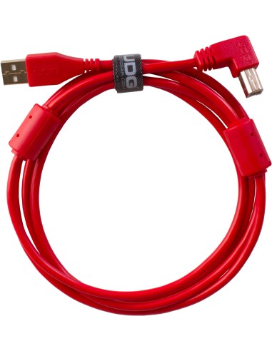 U95004RD - ULTIMATE AUDIO CABLE USB 2.0 A-B RED ANGLED 1M