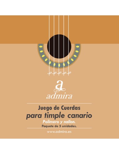 JUEGO DE CUERDAS ADMIRA PARA TIMPLE