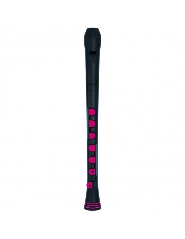 Flauta Nuvo Recorder+ Digitación Alemana N-320RDBBPKG Negra/Rosa