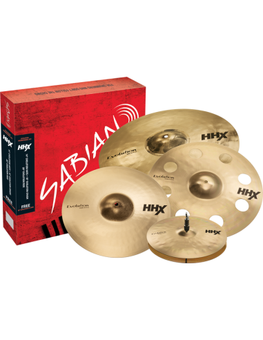 SABIAN HHX Evolution Promotional Set Hit-Hats 14" Crash 16" Ozone Crash 18" Ride 20".