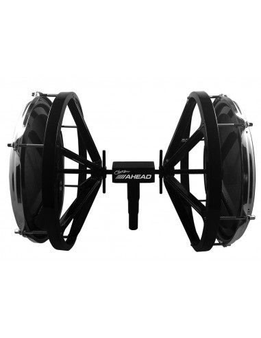 Marching Bass Drum Practice Pad, 10" Tuneable Mesh Heads , 14" Wide, Adapts to Most Any Cym Stand Base