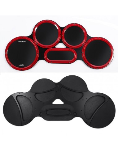 S-Hoop Chaves Tenor Pad, 4/5/6 Combination w/BLACK Gum Surfaces, RED S-HOOPS