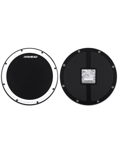 14" S-Hoop Marching Pad with Snare Sound (Black Carbon Fiber)
