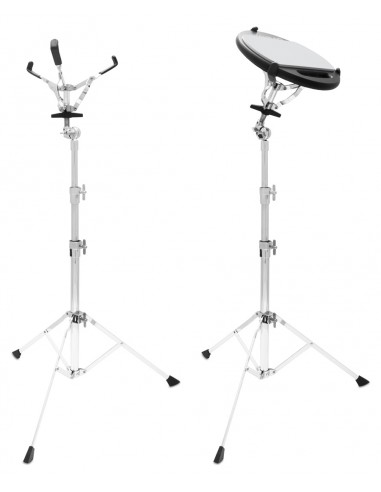 Mini Snare/Practice Pad Stand, w/Basket, 3 section Range 23" to 48"