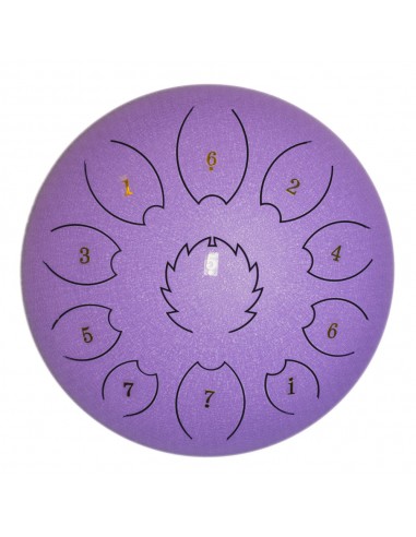 Steel Tongue Drum F-Zone STD1213N Púrpura (12" 13 notas)